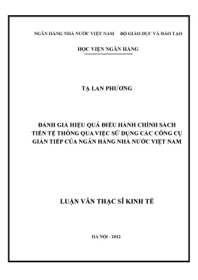 Đánh Giá Hiệu Quả Chính Sách Tiền Tệ Tại Ngân Hàng Nhà