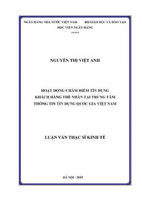 Hoạt Động Chấm Điểm Tín Dụng Khách Hàng Tại Trung Tâm
