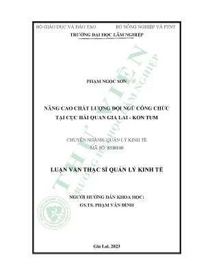 Nâng Cao Chất Lượng Đội Ngũ Công Chức Tại Cục Hải Quan