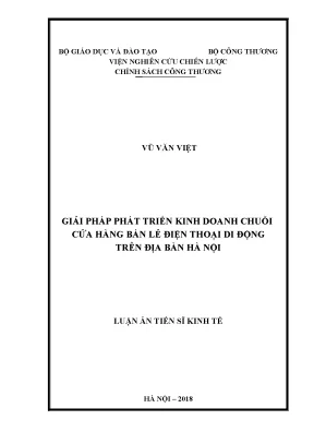 Giải Pháp Phát Triển Kinh Doanh Chuỗi Cửa Hàng Bán Lẻ