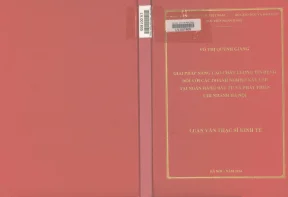 Giải Pháp Nâng Cao Chất Lượng Tín Dụng Cho Doanh Nghiệp
