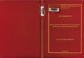 Quản Trị Rủi Ro Tín Dụng Đối Tác Tại Ngân Hàng Thương