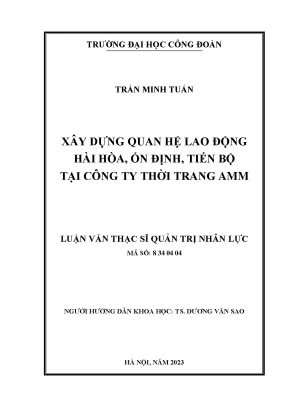 Xây Dựng Quan Hệ Lao Động Hài Hòa Tại Công Ty Thời Trang AMM