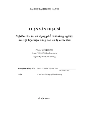 Nghiên Cứu Tái Sử Dụng Phế Thải Nông Nghiệp Làm Vật Liệu