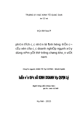 Phân Tích Cơ Cấu Vốn Doanh Nghiệp Ngành Xây Dựng Niêm