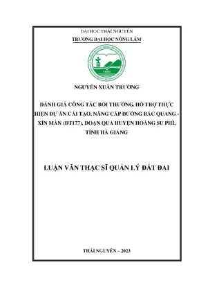 Đánh Giá Công Tác Bồi Thường Dự Án Nâng Cấp Đường Bắc