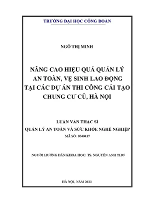Nâng Cao Hiệu Quả Quản Lý An Toàn Lao Động Tại Các Dự Án 