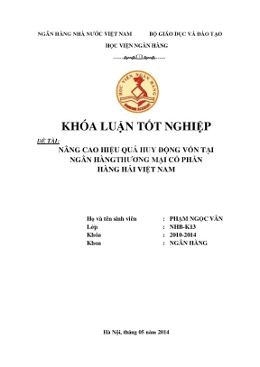 Tăng cường hiệu quả huy động vốn tại Maritime Bank