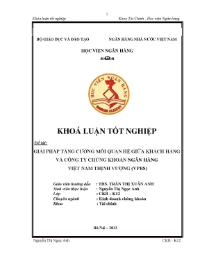 Giải Pháp Tăng Cường Mối Quan Hệ Giữa Khách Hàng và Công 