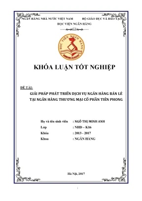 Giải Pháp Phát Triển Dịch Vụ Ngân Hàng Bán Lẻ Tại Ngân