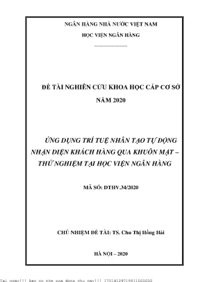 Ứng Dụng Trí Tuệ Nhân Tạo Trong Nhận Diện Khách Hàng Qua