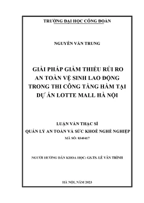 Giải Pháp An Toàn Vệ Sinh Lao Động Trong Thi Công Tầng 