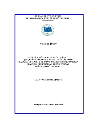 Phân Tích Mối Quan Hệ Giữa Quản Lý Lạm Quyền và Dự Định