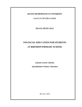 Giáo Dục Tài Chính Cho Học Sinh Trường Tiểu Học Brendon