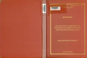Nâng Cao Năng Lực Cạnh Tranh Ngân Hàng Nông Nghiệp Tại