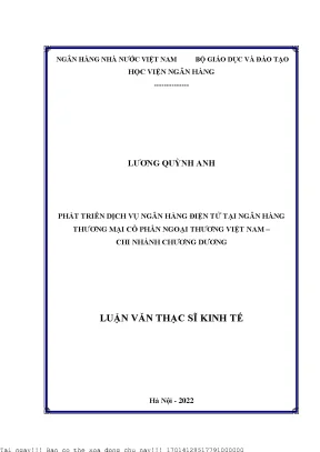 Phát Triển Dịch Vụ Ngân Hàng Điện Tử Tại Vietcombank Chi