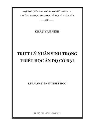 Triết Lý Nhân Sinh Trong Triết Học Ấn Độ Cổ Đại: Khám