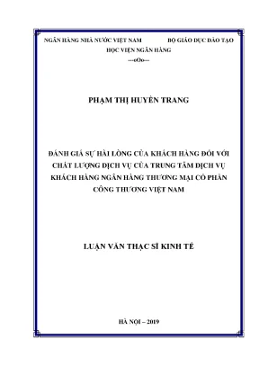 Đánh Giá Sự Hài Lòng Của Khách Hàng Tại Trung Tâm Dịch