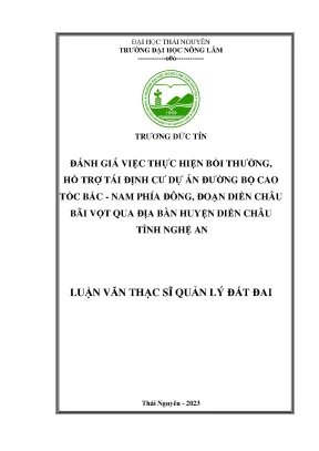 Đánh Giá Bồi Thường và Tái Định Cư Dự Án Đường Bộ Cao