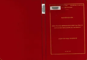 Phân Tích Tài Chính Doanh Nghiệp Tại Công Ty Cổ Phần Xây