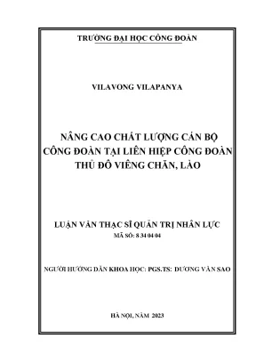Nâng Cao Chất Lượng Cán Bộ Công Đoàn Tại Liên Hiệp Công