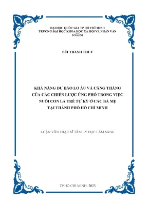 Dự Báo Lo Âu và Căng Thẳng của Các Bà Mẹ Nuôi Con Tự Kỷ