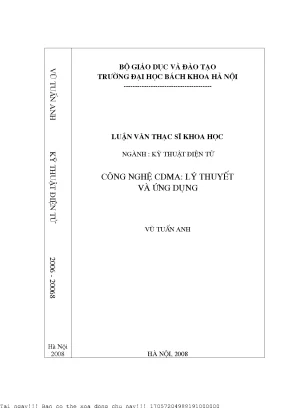 Công Nghệ CDMA: Lý Thuyết và Ứng Dụng Trong Thông Tin Di
