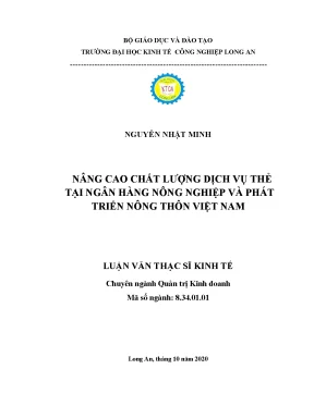Nâng cao chất lượng dịch vụ thẻ ngân hàng tại Việt Nam