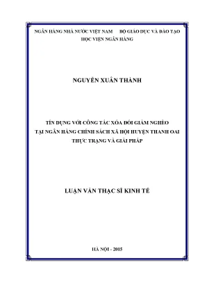 Tín Dụng Chính Sách Xã Hội và Công Tác Xóa Đói Giảm