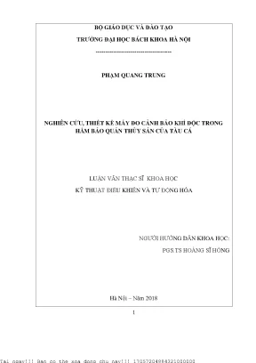 Nghiên Cứu Thiết Kế Thiết Bị Cảnh Báo Khí Độc Trong Hầm