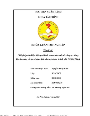 Giải Pháp Tăng Cường Hiệu Quả Kinh Doanh Cho Các Công Ty