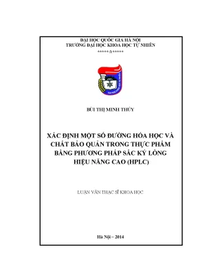 Phân Tích Chất Bảo Quản và Đường Hóa Học Trong Thực Phẩm