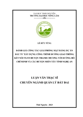 Đánh Giá Giải Phóng Mặt Bằng Dự Án Đầu Tư Đường Giao