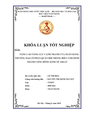 Nâng Cao Năng Lực Cạnh Tranh Của Ngân Hàng Thương Mại Cổ