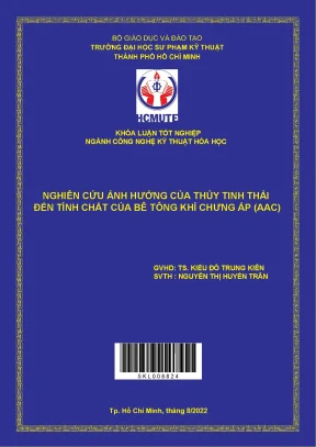 Nghiên Cứu Ảnh Hưởng Của Thủy Tinh Thải Đến Tính Chất Bê