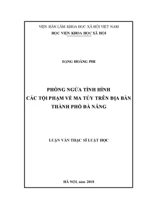 Phòng Ngừa Tội Phạm Ma Túy Tại Đà Nẵng: Thực Trạng và