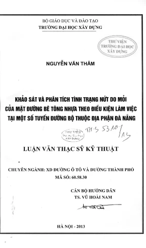 Nghiên Cứu Tình Trạng Nứt Do Mỏi Trên Mặt Đường Bê Tông