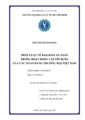 Bảo Đảm An Toàn Trong Hoạt Động Cấp Tín Dụng Của Ngân