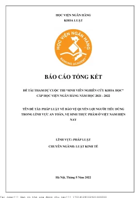 Bảo Vệ Quyền Lợi Người Tiêu Dùng Trong An Toàn Thực Phẩm