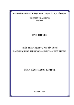Phát Triển Dịch Vụ Phi Tín Dụng Tại Ngân Hàng Thương Mại