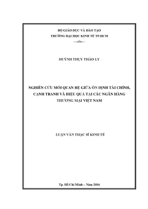 Nghiên Cứu Mối Quan Hệ Giữa Ổn Định Tài Chính, Cạnh