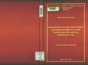 Giải Pháp Nâng Cao Chất Lượng Tín Dụng Cho Doanh Nghiệp