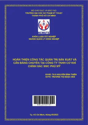 Nâng Cao Quản Trị Sản Xuất Tại Công Ty TNHH Cơ Khí Chính