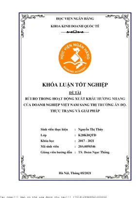 Rủi Ro Xuất Khẩu Hương Nhang Việt Nam Sang Ấn Độ: Thực