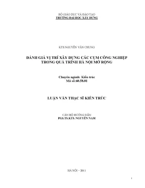Đánh Giá Vị Trí Các Cụm Công Nghiệp Trong Quá Trình Mở