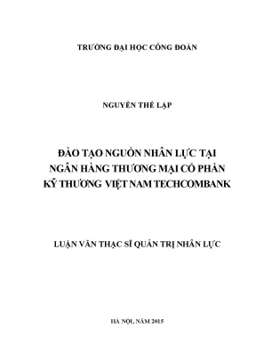 Đào Tạo Nguồn Nhân Lực Tại Techcombank: Giải Pháp và
