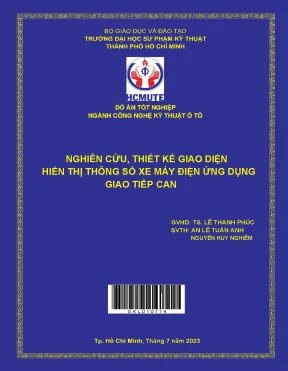 Nghiên Cứu và Thiết Kế Giao Diện Hiển Thị Thông Số Xe 