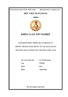Giải Pháp Phát Triển Quan Hệ Đại Lý Trong Thanh Toán