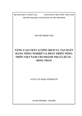 Nâng Cao Chất Lượng Dịch Vụ Tại Ngân Hàng Agribank Chi