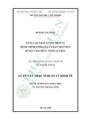 Nâng Cao Chất Lượng Dịch Vụ Hành Chính Công Tại Huyện